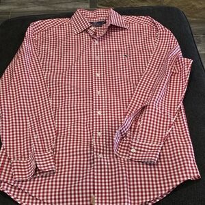 Vineyard Vines Red Gingham Button Down Shirt